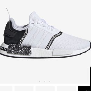 BLACK AND WHITE Adidas NMDs worn once